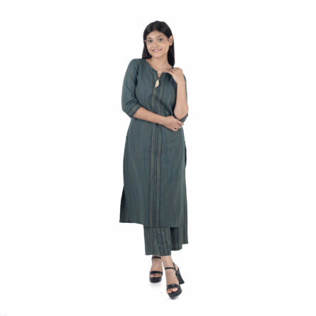 Trendy Dark Green Kurta with Palazzo
